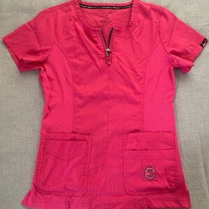 Koi Lite Pink Women's Scrub Top